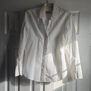 J. Crew White Slim Fit Shirt